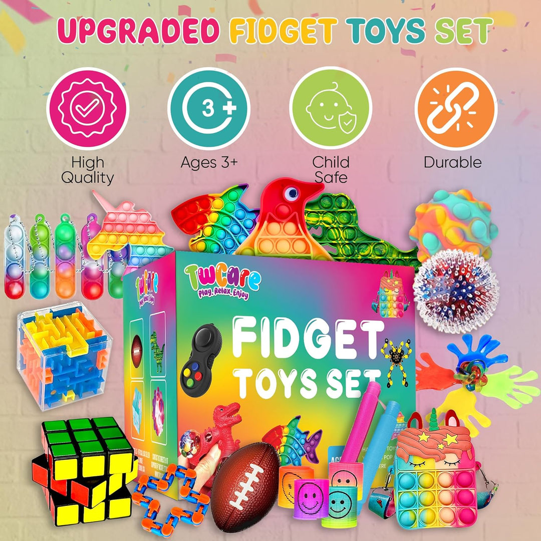 Paquete de 120 juguetes fidget set de regalos sensoriales