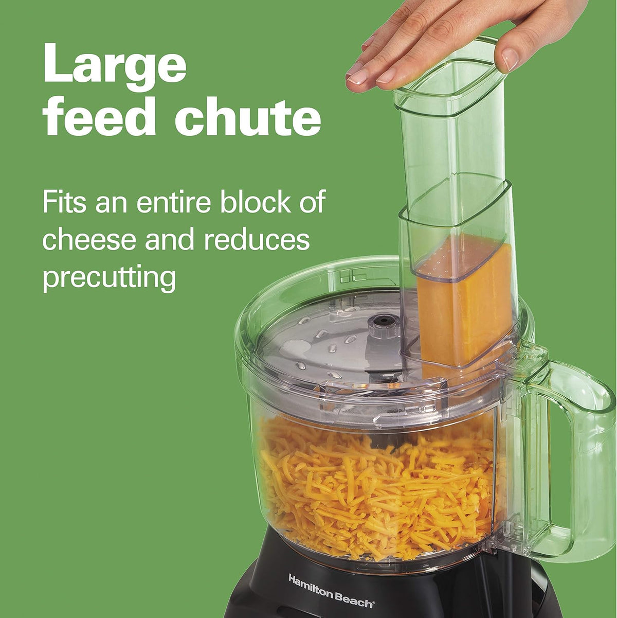 Hamilton Beach - Procesador de alimentos y picador de verduras de 8 tazas