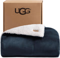 UGG Nita - Manta reversible de vellón de felpa, 50 x 70 pulgadas, color