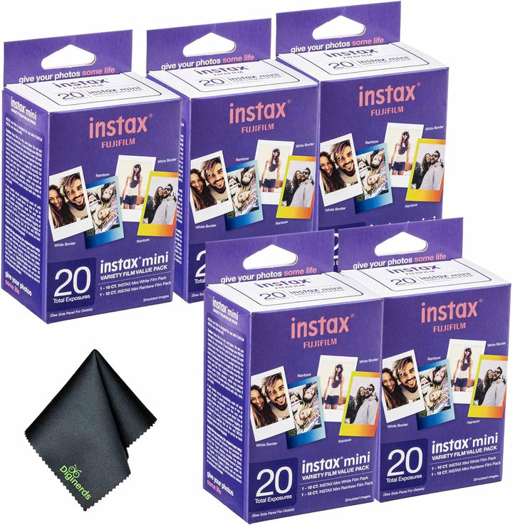 FUJIFILM INSTAX MINI Instant Film Variety Value Pack (20x5 Exposure...
