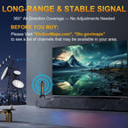 Antena de TV interior para canales locales, antena digital para Smart TV