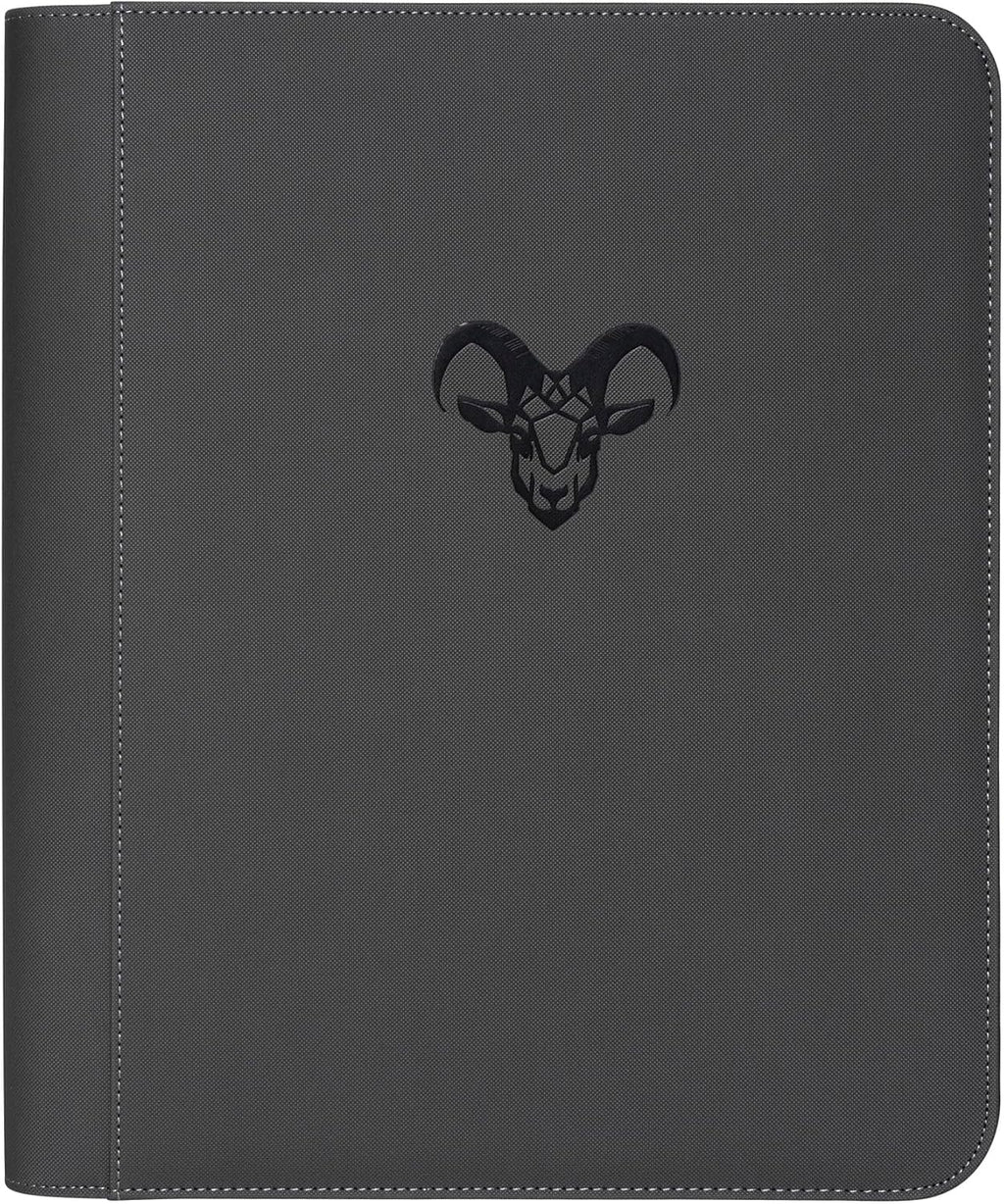 Goat Armor 9 Pocket Toploader Binder Hold 252 Trading Cards | Gris carbón