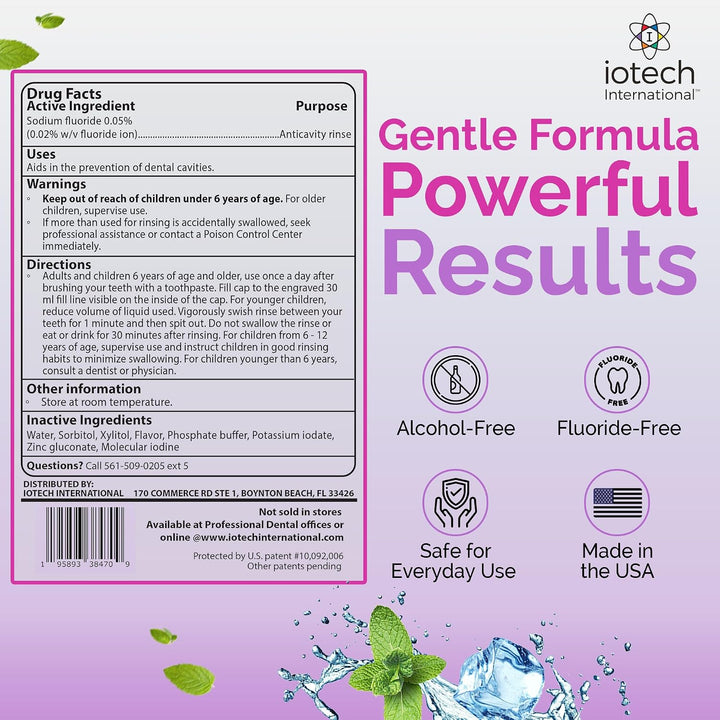 ioRinse RTU Enjuague bucal halitosis, enjuague bucal de yodo molecu...