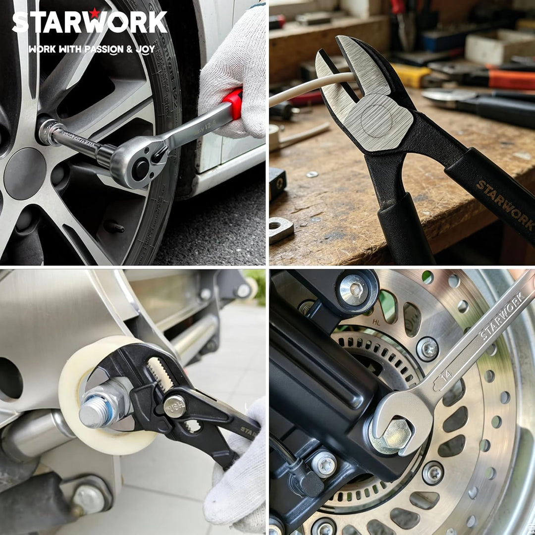 STARWORK TRUE MECHANIC™ Juego de herramientas mecánicas de 169 piez...