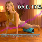 Rodillo de espuma fuerte 321 – Masajeador de tejido profundo de densidad media para masaje muscular y liberación de puntos miofascial, con eBook 4K