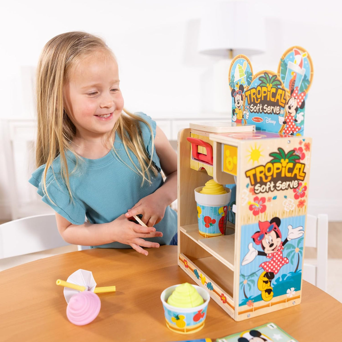 Melissa & Doug Disney Tropical Soft Serve Play Food Juguete de Cocina