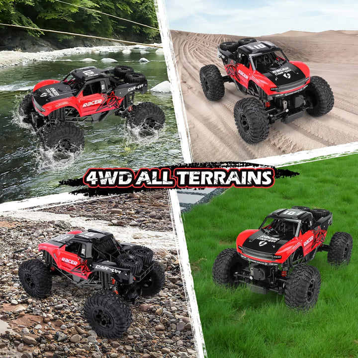 JONEALA Camiones RC 4x4 Todoterreno Impermeables - Coche de Control...