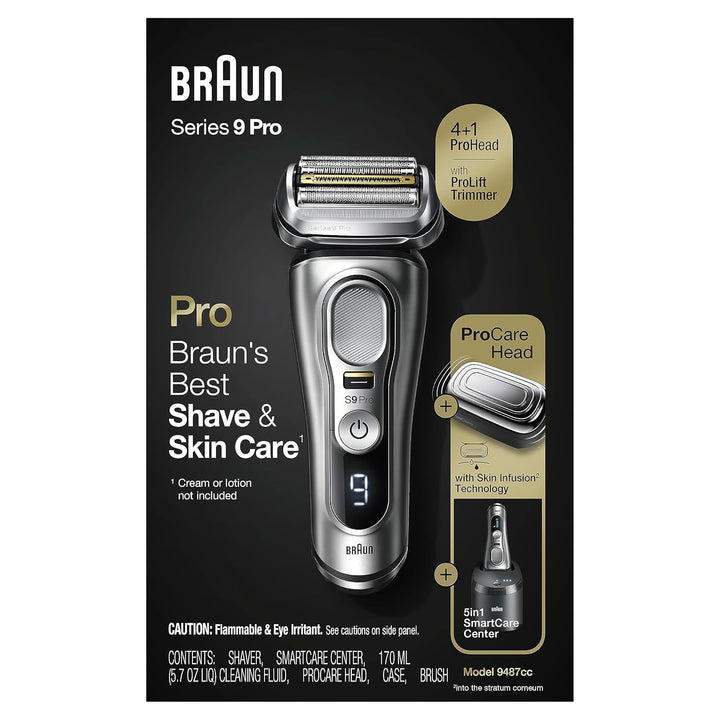 Braun Series 9 Pro 9487cc Afeitadora eléctrica para hombre, para us...