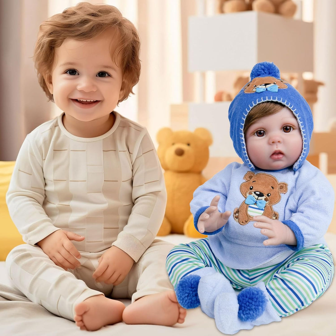 Milidool Muñecas realistas de bebé recién nacido, de 22 pulgadas, c...