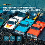 FMS 1/18 FCX18 II Ford F100 RC Rock Crawler, camiones todoterreno 4X4 para