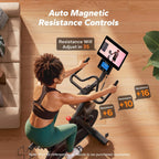 Merach Bicicleta de ejercicio magnética para gimnasio en casa, bajo ruido