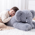 Animal de peluche de elefante gigante, juguetes de peluche de