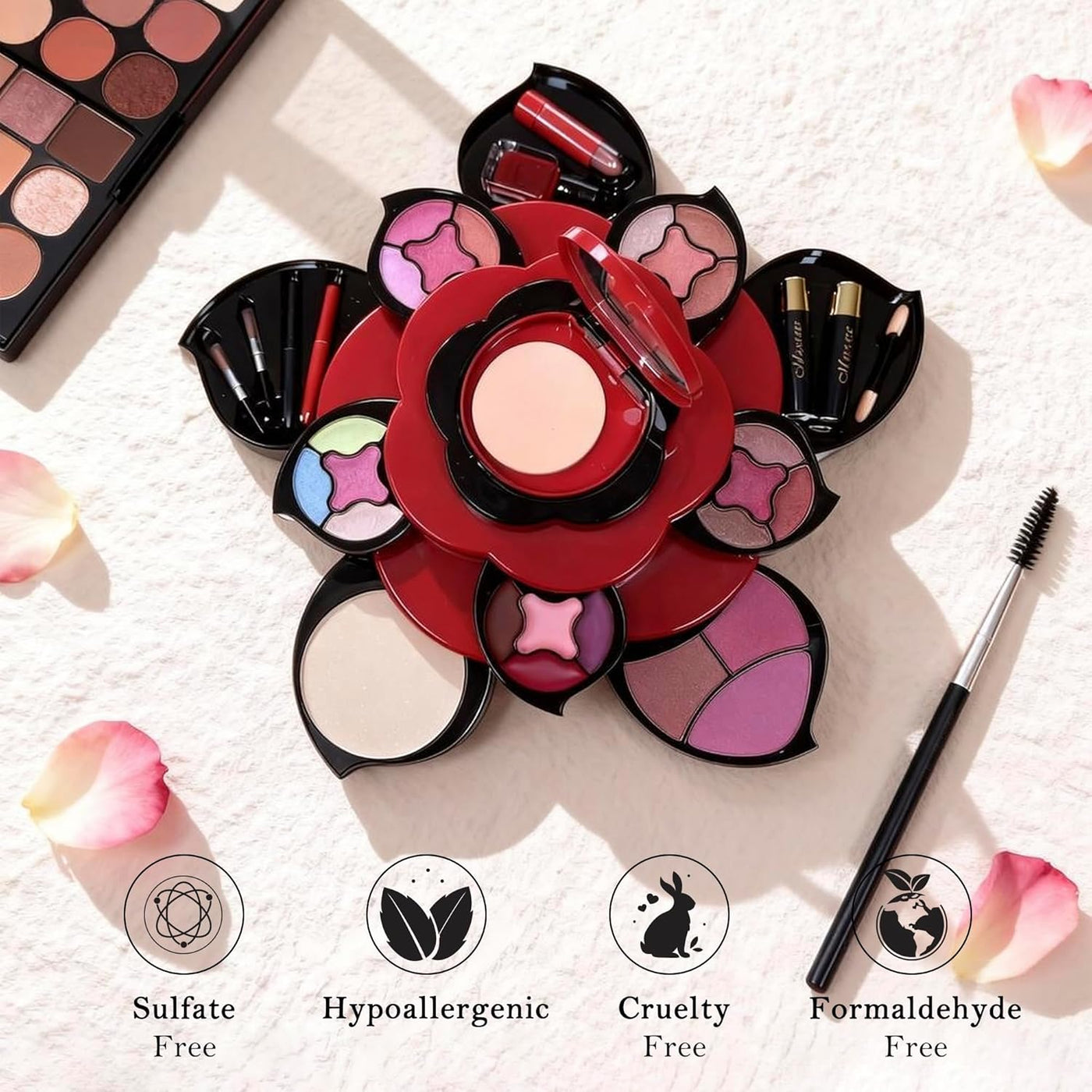 Kit de maquillaje para adolescentes, kit de maquillaje de flores to...