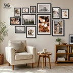 Portarretratos de color negro de 8 x 10 pulgadas, marco de madera con vidrio templado, muestra fotos de 5 x 7 pulgadas con paspartú o fotos de 8 x 10 pulgadas, para cualquier pared o mesa