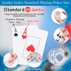 Zubebe Paquete de 96 cartas de juego a granel de cartas de 2.25 x 3.5 pulgadas, tamaño de póquer, índice estándar, rojo y azul, artículo de juego de viaje para actividades, suministros de fiesta