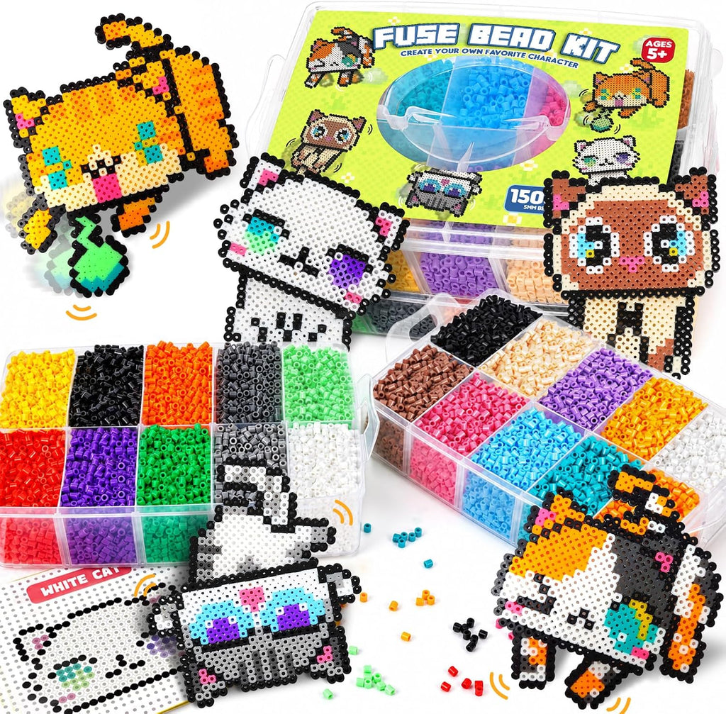 15000 5mm Fuse Beads Kit para Craft Gifts - 18 Colors