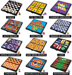 Gamie Juegos de viaje de tablero magnético para niños, incluye 12 juegos divertidos retro, diseño compacto de 5 pulgadas, artículos esenciales de viaje en caja individual para niños de 4 a 8, 8 a 12 años, viajes por carretera, avión, campamento, para toda
