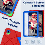 Funda a prueba de golpes para Samsung Galaxy Tab A11+ Plus/A9+ 11", color rojo y azul