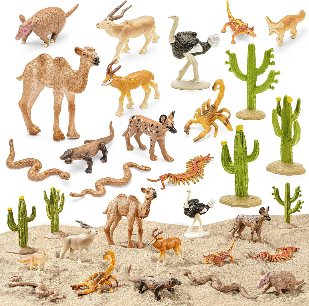 THINKBAY Juguetes de figuras de animales árticos \u2013 16 figuras...