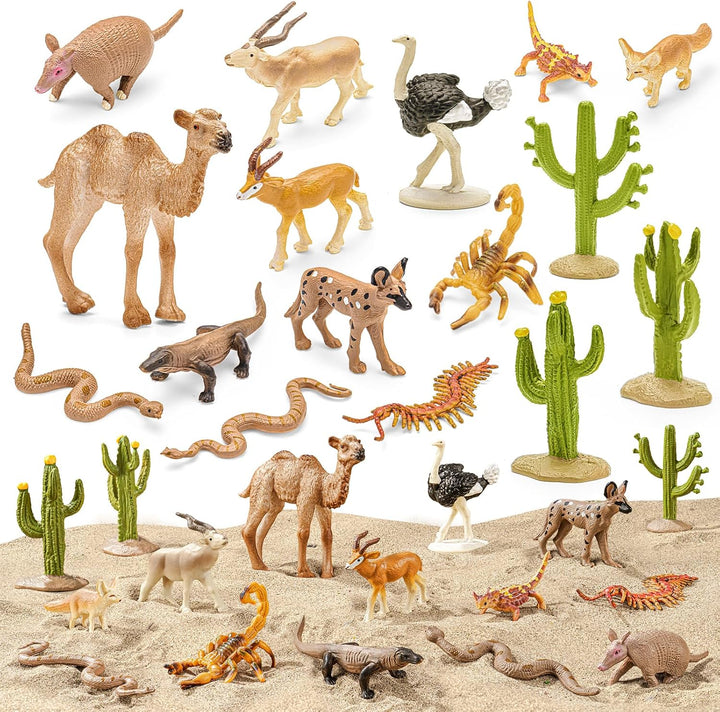 THINKBAY Juguetes de figuras de animales árticos \u2013 16 figuras...
