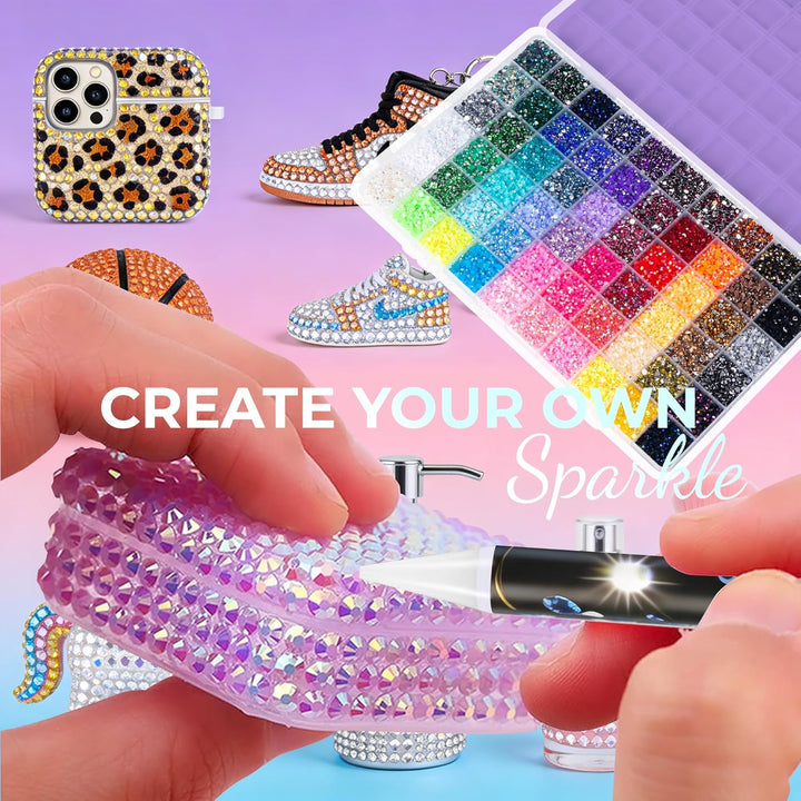Bedazzling Kit de 48000 piezas de diamantes de imitación de resina...