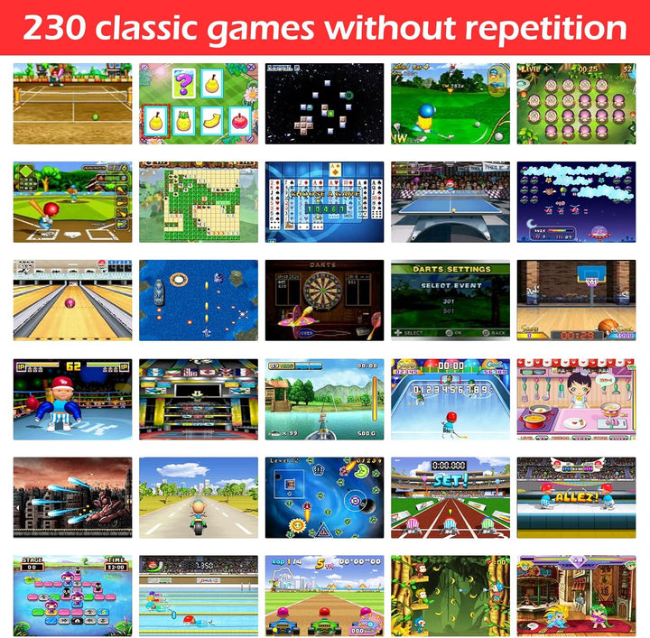 TaddToy Juego de mano de 16 bits para niños y adultos, pantalla gra...