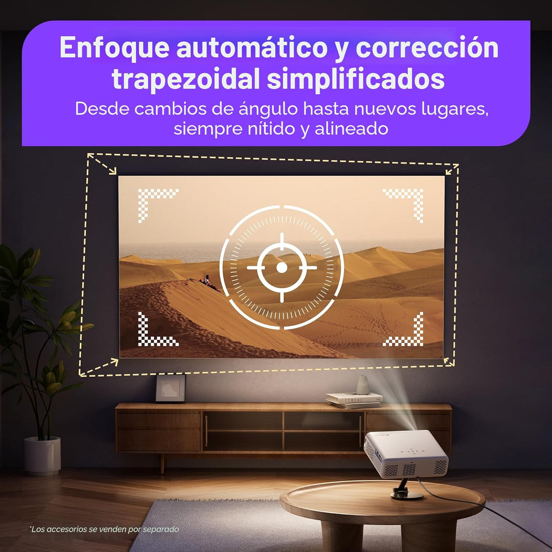 Aurzen Proyector inteligente Roku TV con Wifi y Bluetooth, experien...