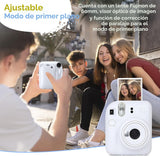 Cámara instantánea Fujifilm Instax Mini 12 en color blanco arcilla...