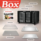 Gourmia - Horno tostador, capacidad para 6 rebanadas, pantalla digital