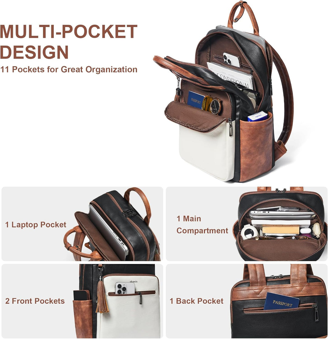 Shrrie Mochila para computadora portátil para mujer, 15.6 pulgadas,...
