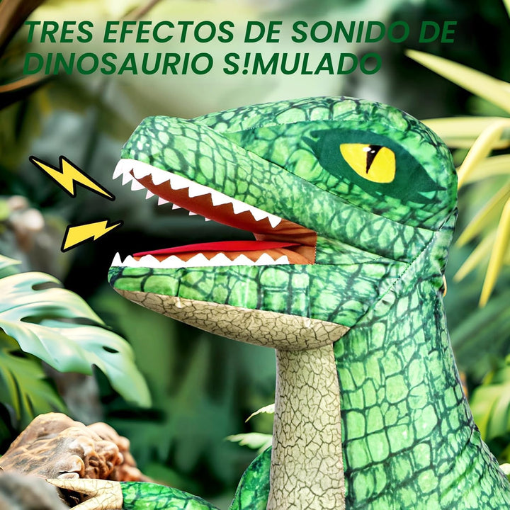 Juguete inflable de dinosaurio con control remoto de 24