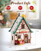 Rolife Kit de casa de muñecas en miniatura de madera, kit de bricolaje de casa de madera en miniatura para adultos para construir, rompecabezas de madera en 3D coleccionable para decoración del hogar