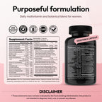 Multivitamínico para mujer con complejo B, vitamina D3, zinc y calcio, 60