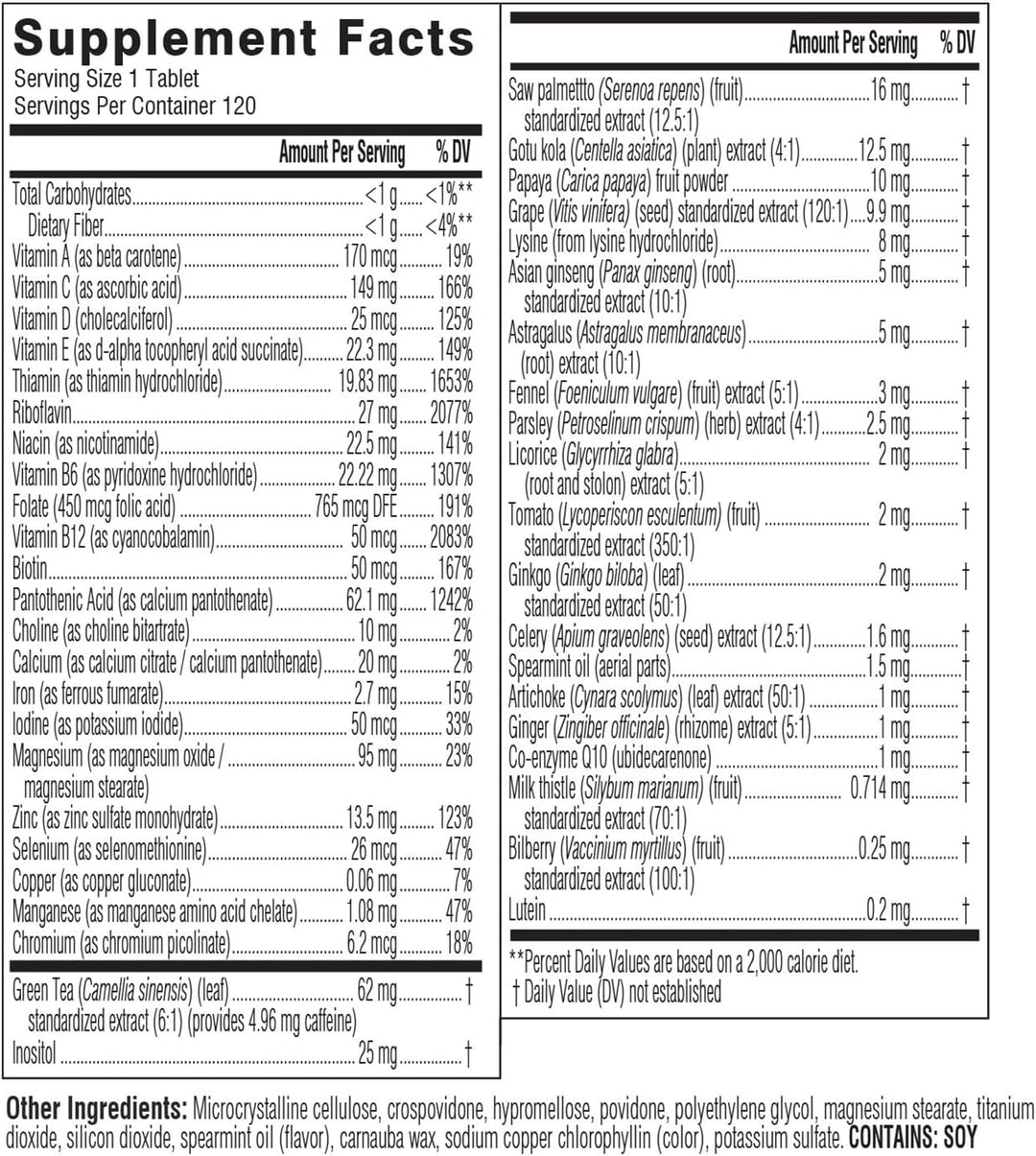 Swisse Ultivite Multivitaminas diarias para hombres | 50 vitaminas,...