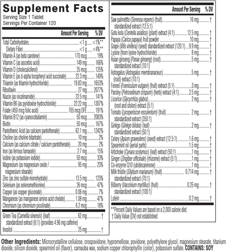 Swisse Ultivite Multivitaminas diarias para hombres | 50 vitaminas,...