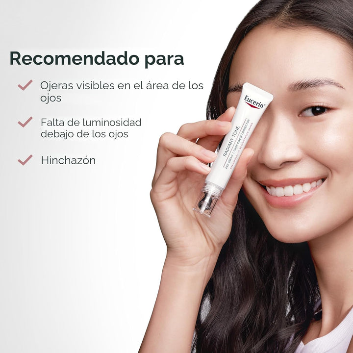 Crema para ojos Eucerin Radiant Tone Corrector de Círculos Oscuros,...