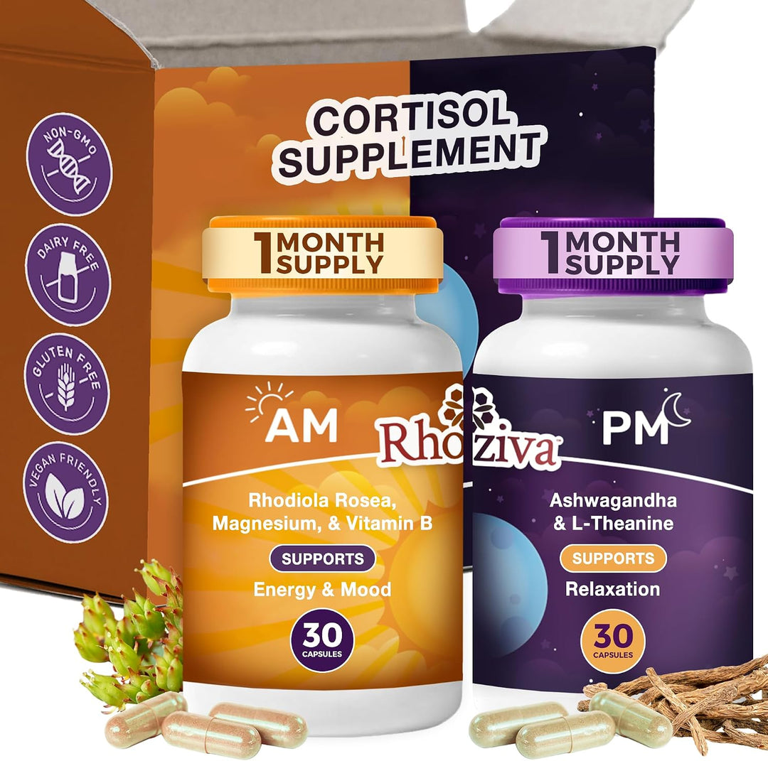 AM PM Multivitamínico \u2013 Suplementos de cortisol para mujeres y...