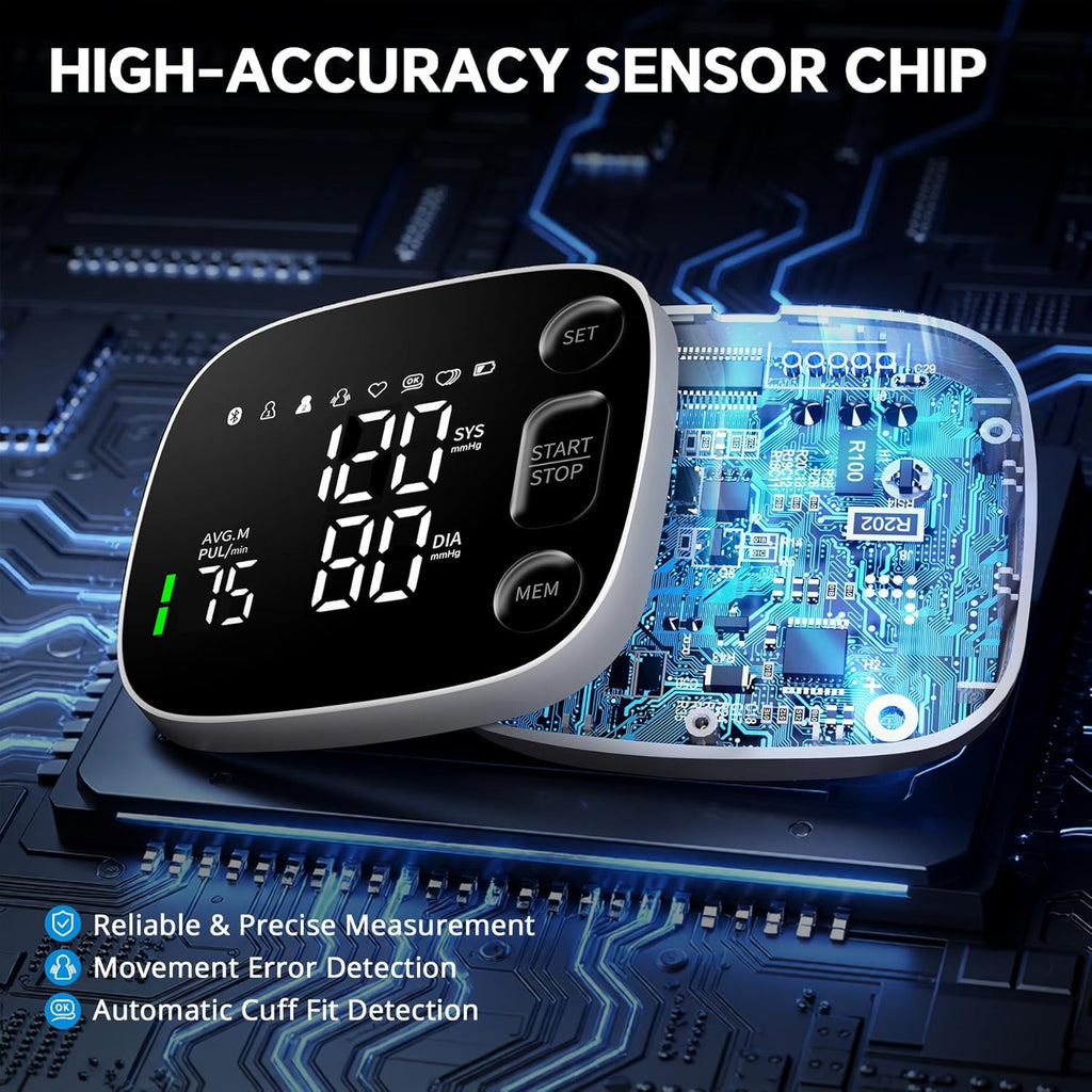 Oklar Máquina de BP del brazo superior de Bluetooth del monitor de presión