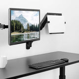 VIVO Soporte de pared para laptop con brazo neumático extensible aj...