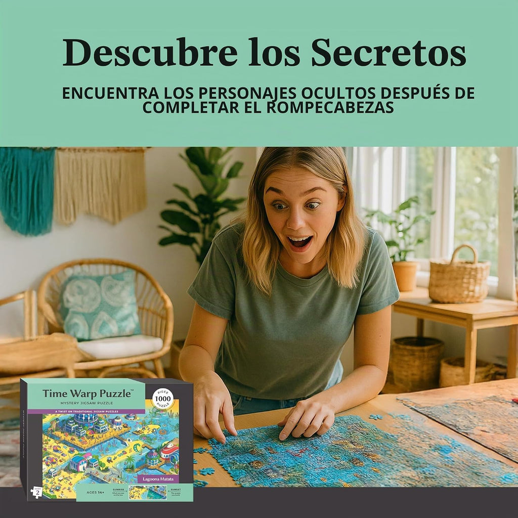 Time Warp Puzzle – Lagoona Matata - Rompecabezas de 1000 Piezas para Adultos