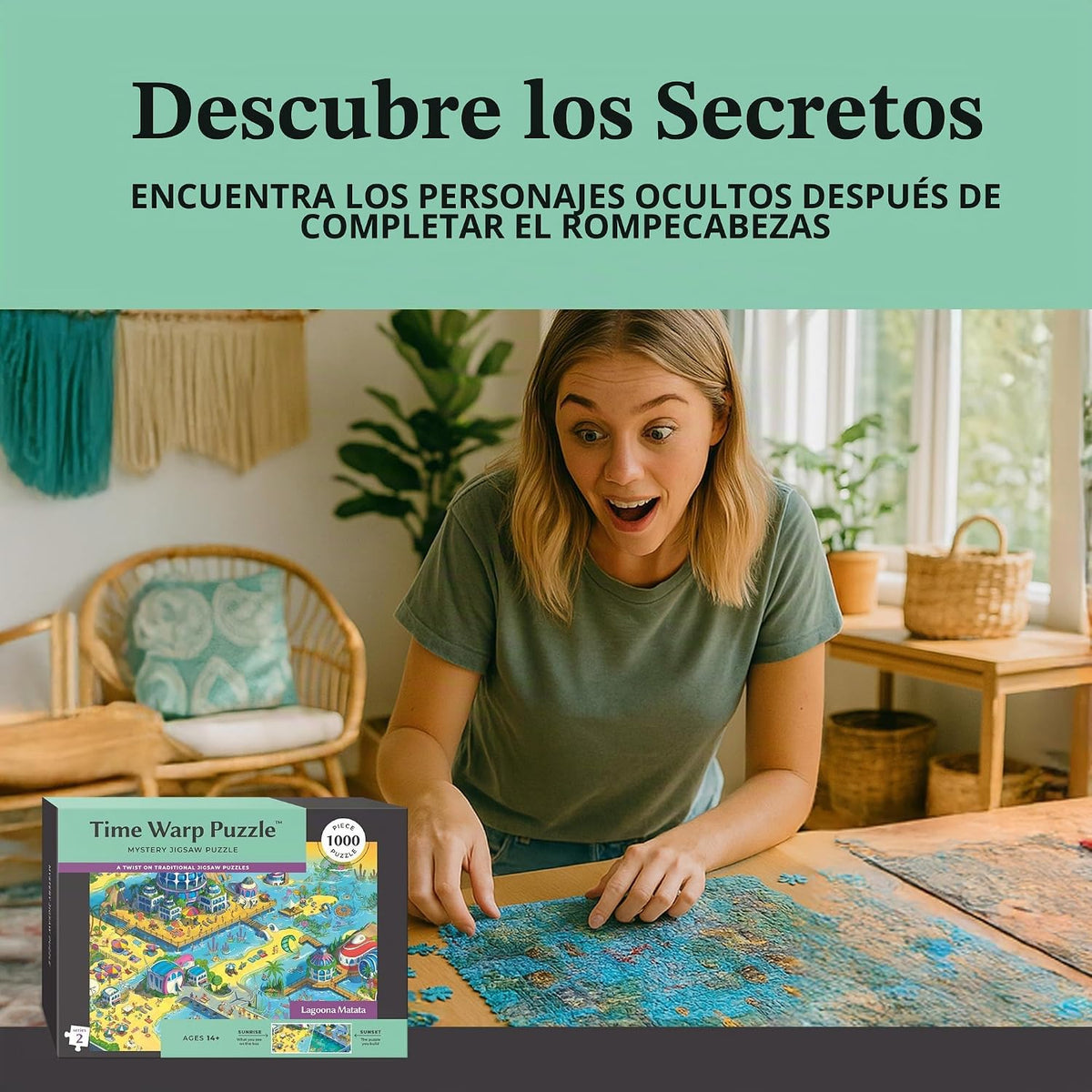 Time Warp Puzzle – Lagoona Matata - Rompecabezas de 1000 Piezas para Adultos
