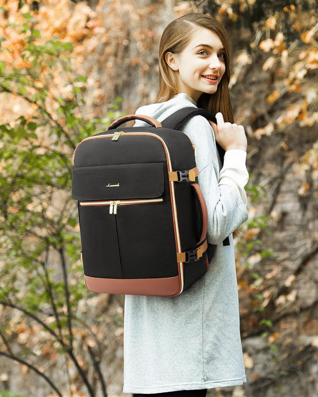 LOVEVOOK: mochila de transporte de 40L, mochila de viaje para mujer...
