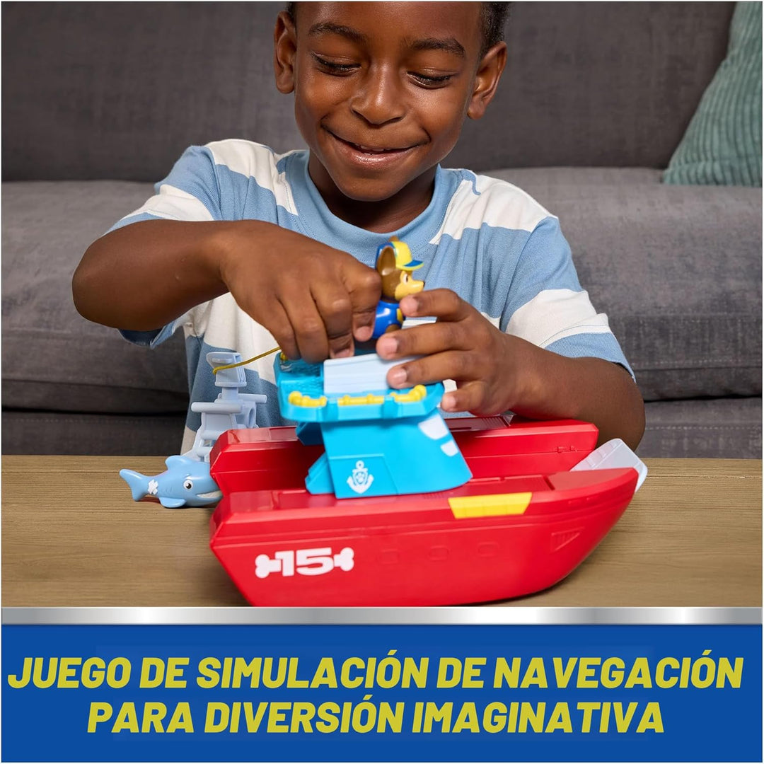 PAW Patrol Vehículo Patrullero Marino con Chase y Figura de Tiburón...