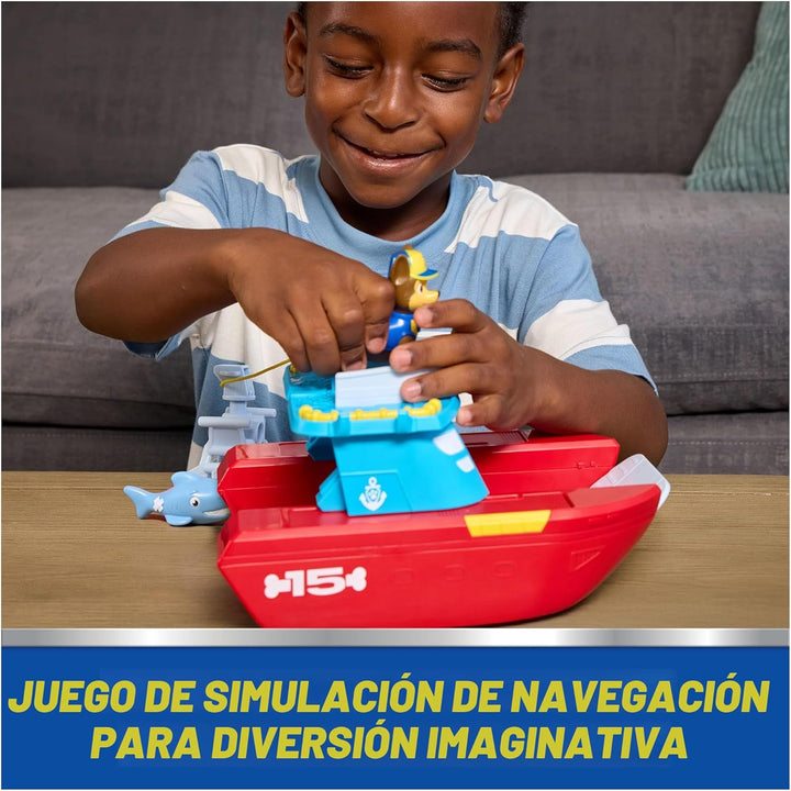 PAW Patrol Vehículo Patrullero Marino con Chase y Figura de Tiburón...