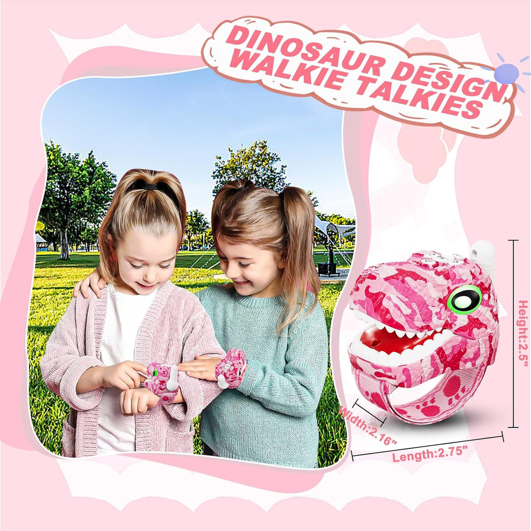 Walkie Talkies de dinosaurio para niños, paquete de 3 unidades de e...