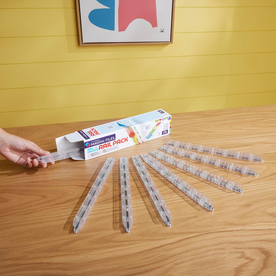 Magna-Tiles Rail Racers Rail Pack - Juego de construcción