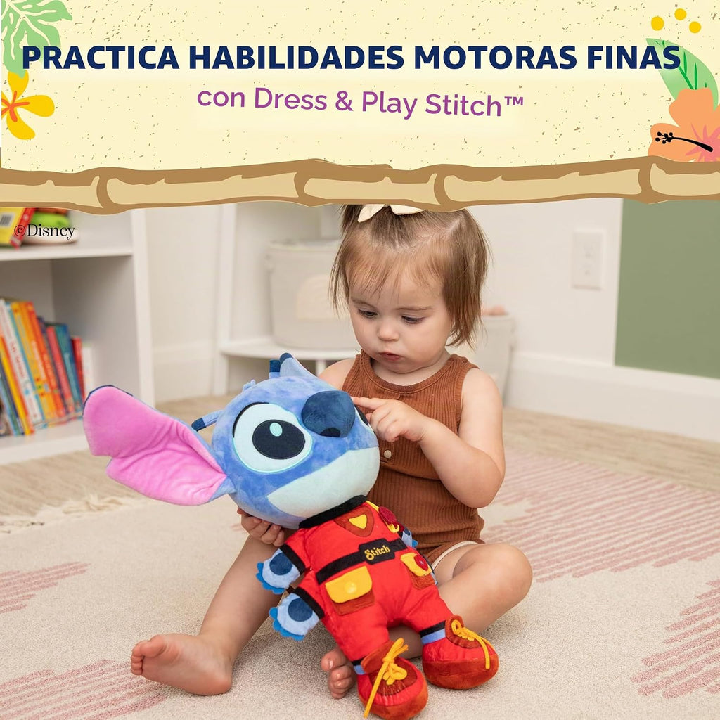 Kids Preferred - Vestido de puntada de Disney y peluche para bebés y niños pequeños