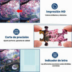Paquete de 3 rompecabezas de 1000 piezas para adultos, paisajes de jardín