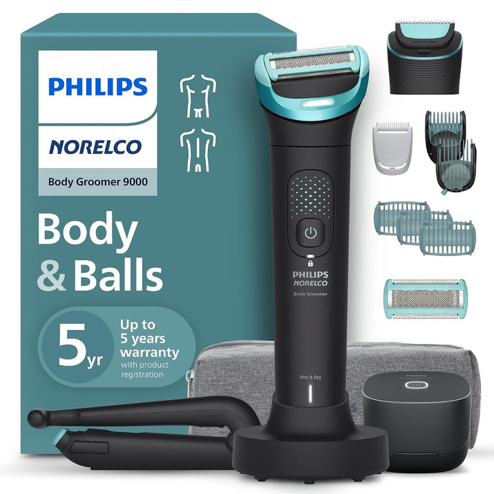Philips Norelco Body Groomer serie 9000, recortadora íntima para us...