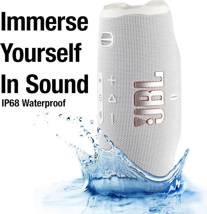 JBL Charge 6 - Altavoz Bluetooth portátil (blanco) | IP68 impermeab...